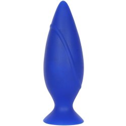 Corked: Silicone Anal Plug - Small - Blue sex toy Corked: Silicone Anal Plug - Small - Blue image