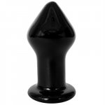 Sasha Grey Black Glass Plug - Medium Sex Toy Sasha Grey Black Glass Plug - Medium Sex Toy
